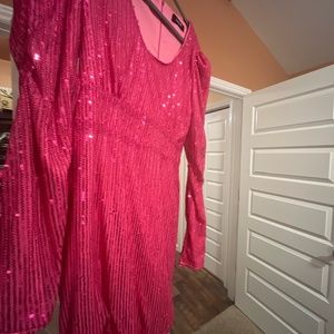 Sparkly Long Sleeve mini dress